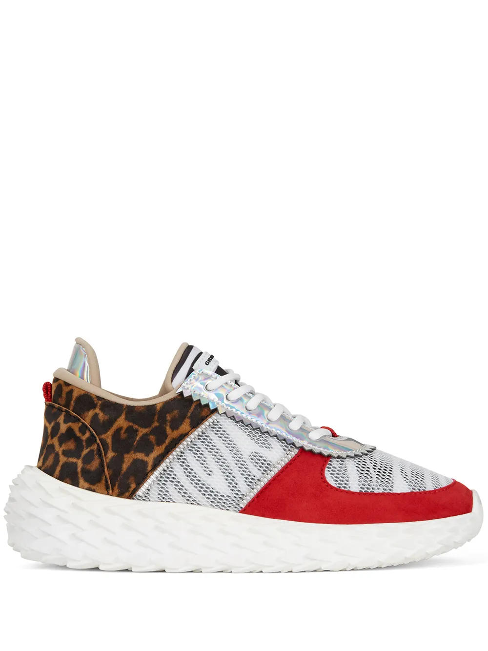 Кроссовки Blabber в стиле колор-блок Giuseppe Zanotti, красный