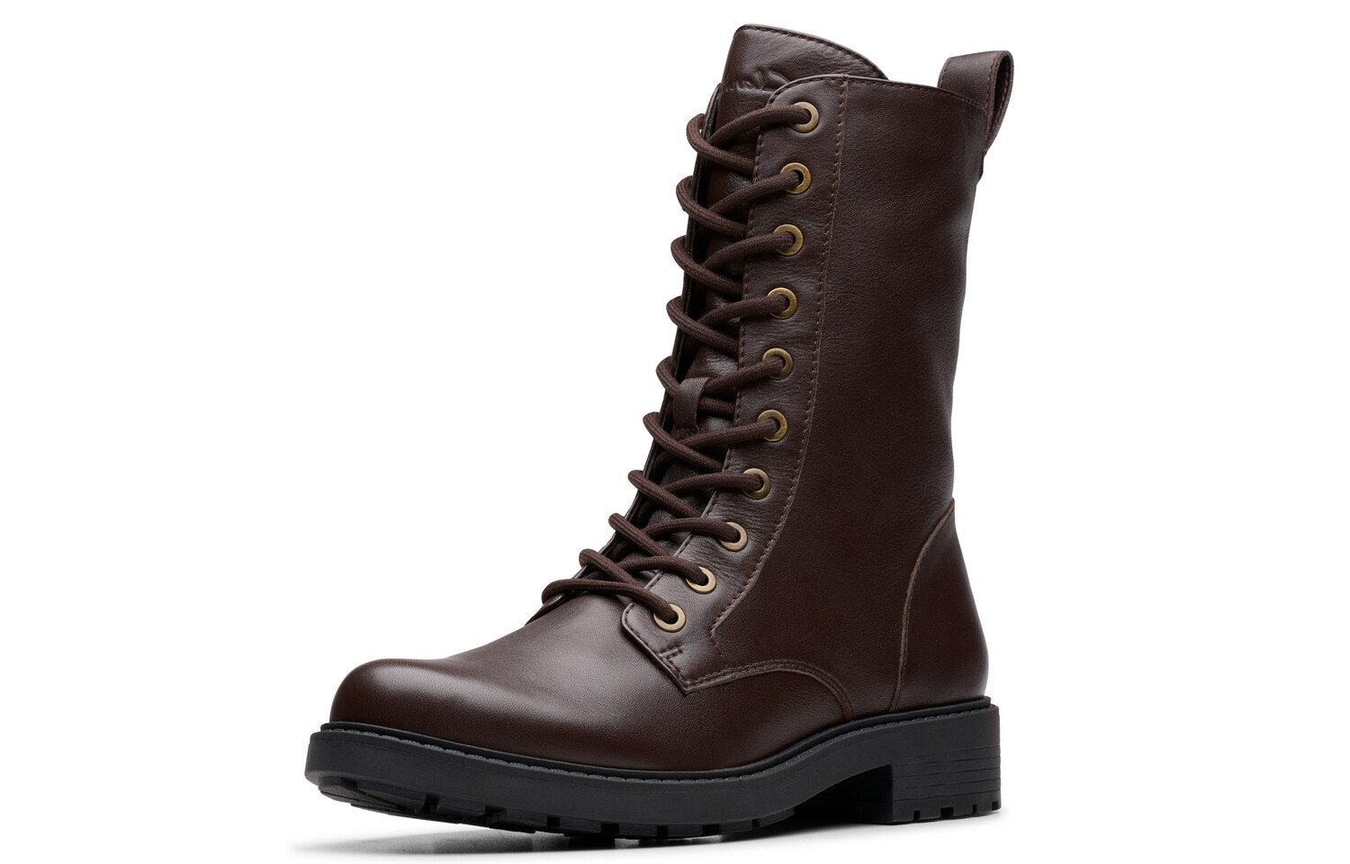 Ботинки женские Clarks Martin высокие на шнуровке, темно-коричневый — фото 2
