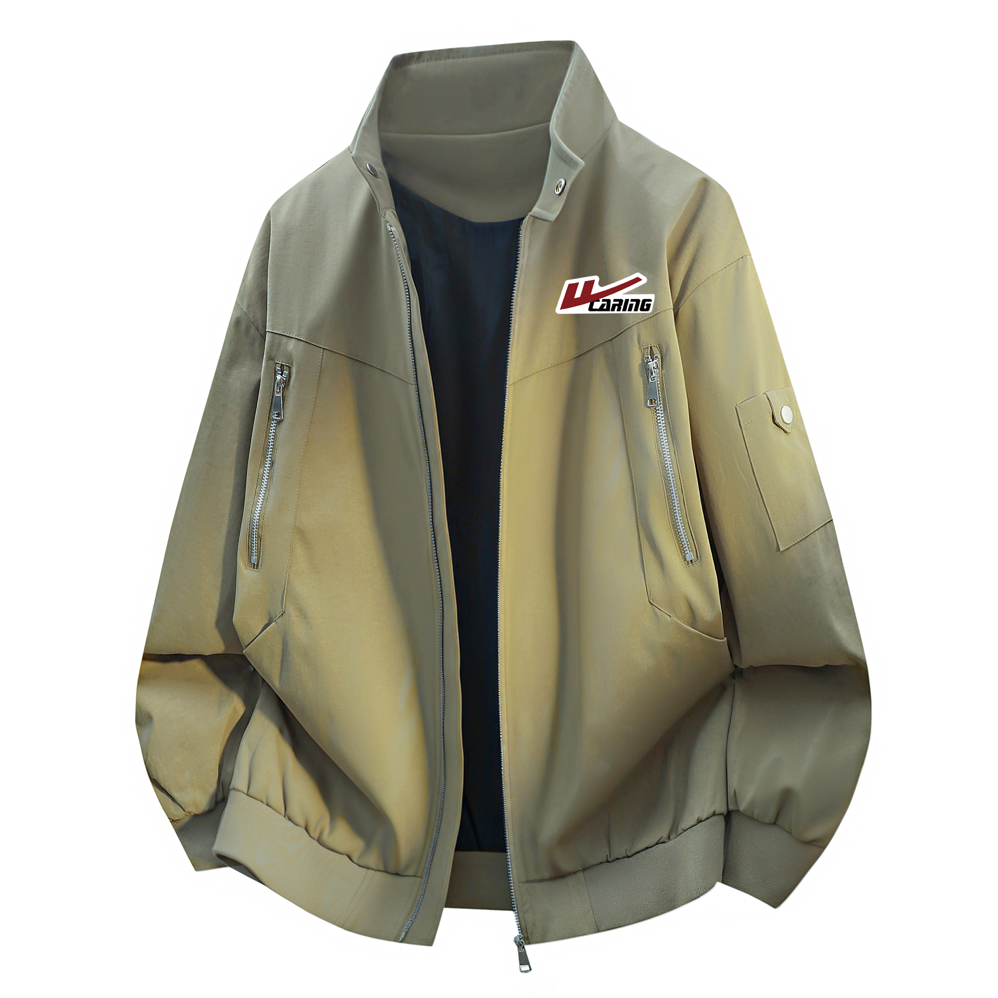 

Куртка женская Stand Collar Moderate Pilot WARRIOR, army зеленый (diy badge)