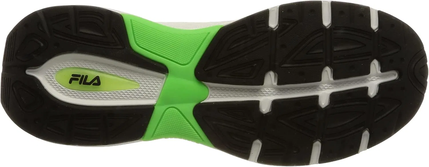 Мужские беговые кроссовки FILA Exowave Race, White, Neon Green, Black — фото 4