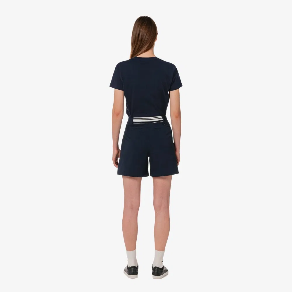 Бермуды женские Lacoste, базовые, тёмно-синие — фото 3