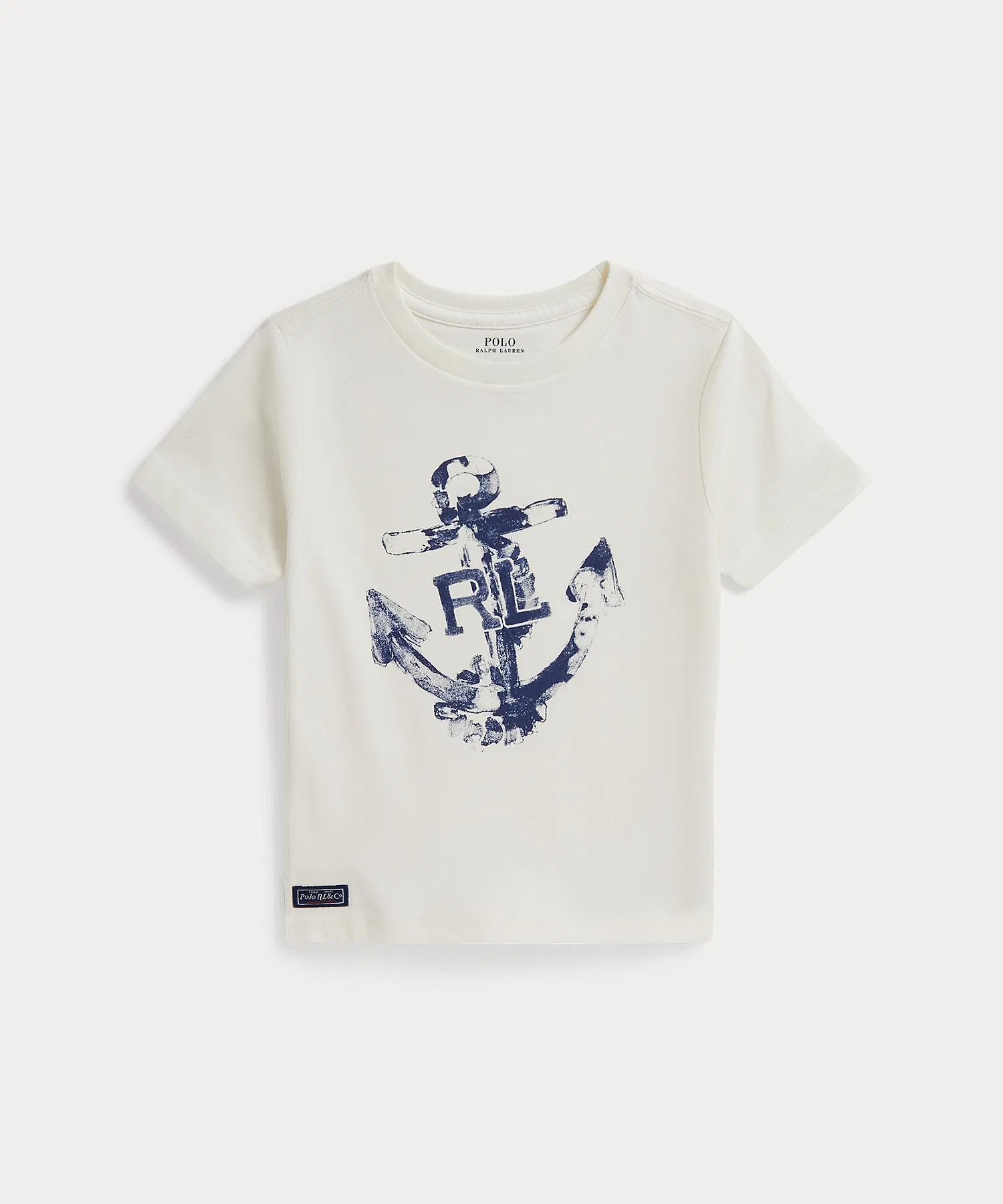 Детская футболка POLO RALPH LAUREN CHILDRENSWEAR с принтом якоря