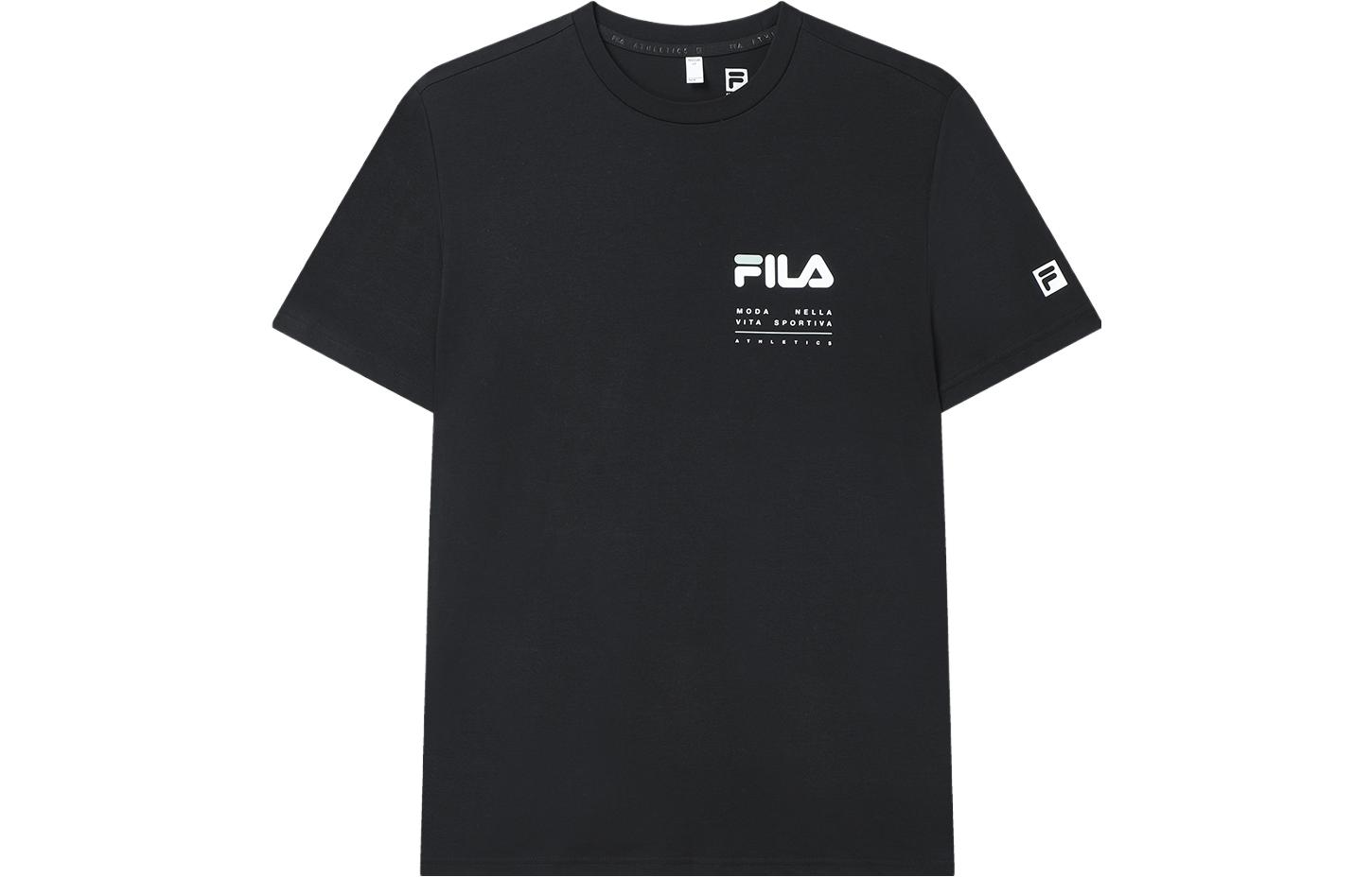 

Футболка мужская черная Fila, черный