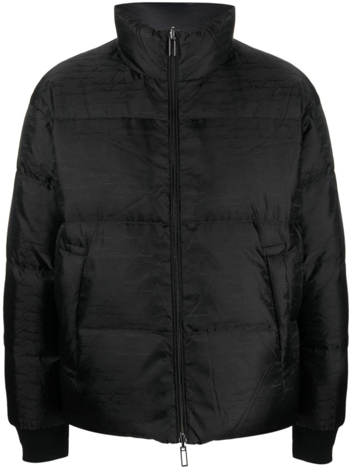 

Пуховик с логотипом Emporio Armani, черный