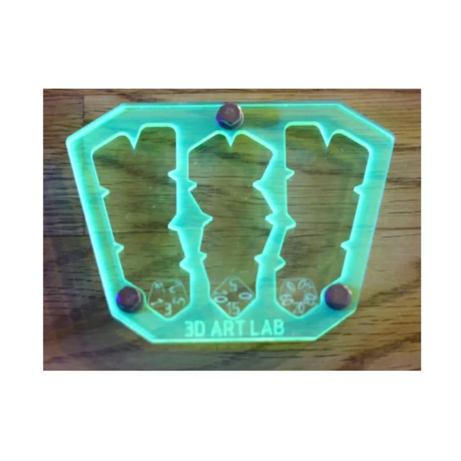 

Шестигранные кубики d100 — неоновый желтый, Dice & Accessories (3D Art Lab)