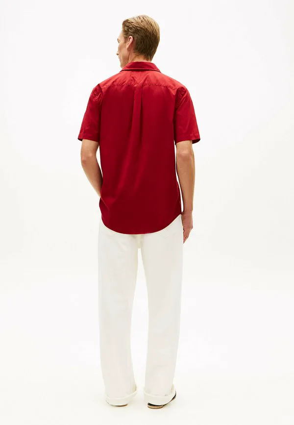 Рубашка с коротким рукавом из поплина, стандартного кроя, модель th flex. Tommy Hilfiger, Regatta Red — фото 3
