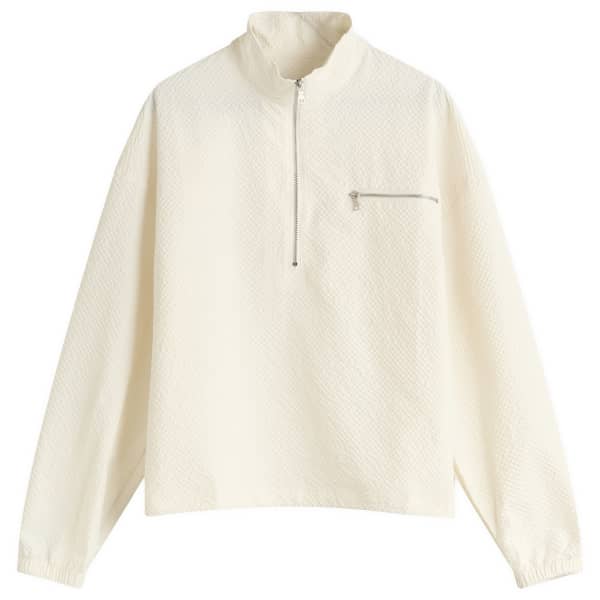 

Mki seersucker quarter zip Mki Miyuki-Zoku, Bone