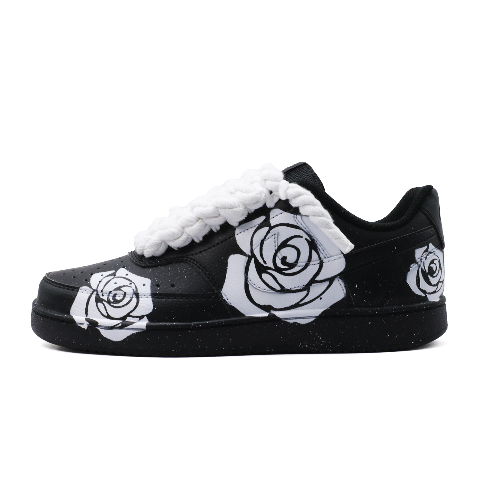 

Nike Кроссовки для скейтбординга court vision 1 dark night flower journal abrasion resistant low top мужские white