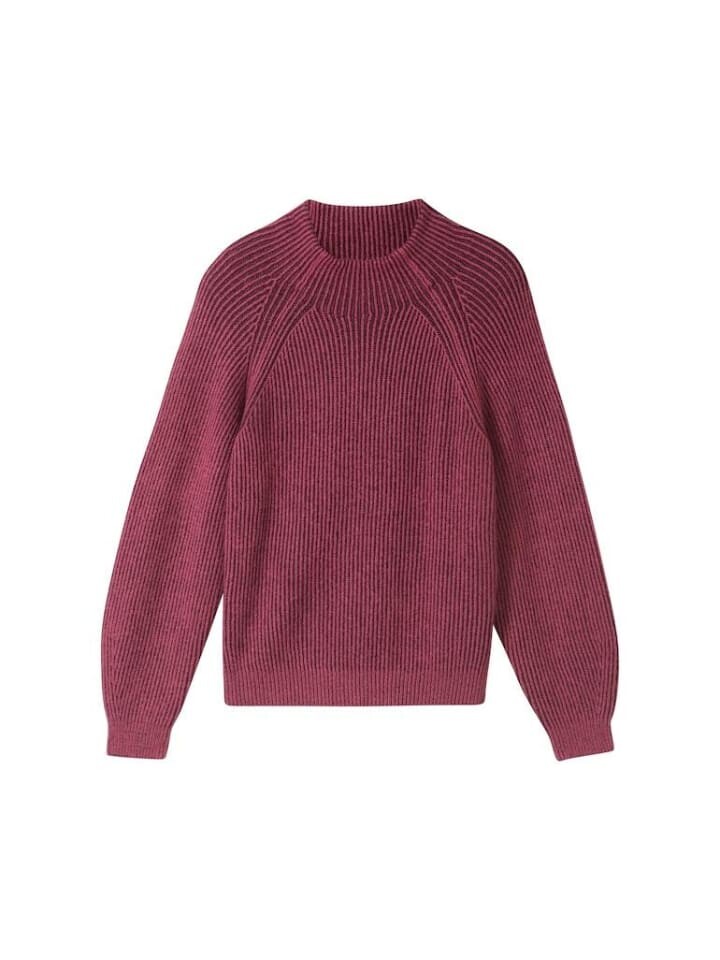 

Пуловер Tom Tailor Pullover, цвет blackberry rib structure