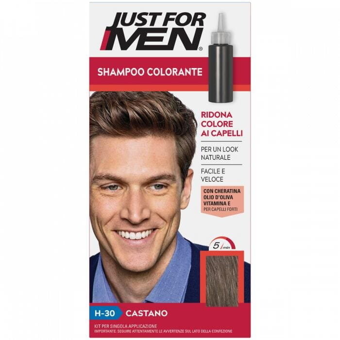 

Just For Men, Шампунь-краситель для мужчин, H30 Коричневый