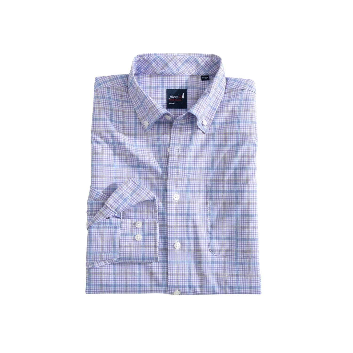 

Рубашка Everest Performance Button Up в виноградном цвете JOHNNIE-O, цвет grape