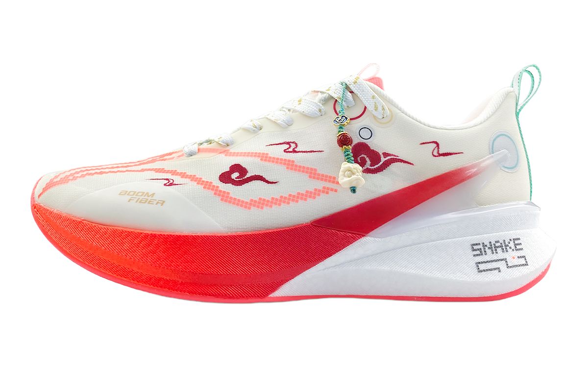 

LINING Кроссовки для бега Red Hare 8PRO легкие, износостойкие, с низким верхом, мужские, белые, красные