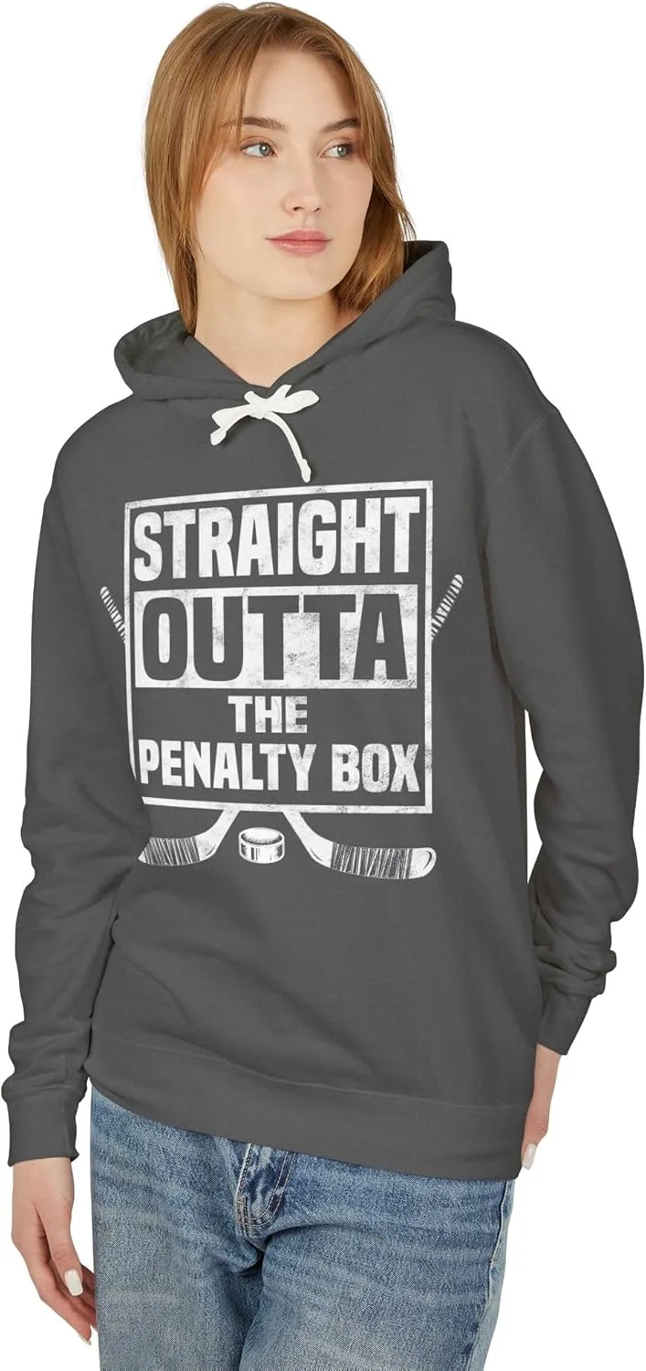Толстовка с принтом Straight Outta The Penalty Box в подарок хоккеисту, для мужчин и женщин, подарок для фаната хоккея, унисекс, комфортного цвета GENERIC, Pepper — фото 2