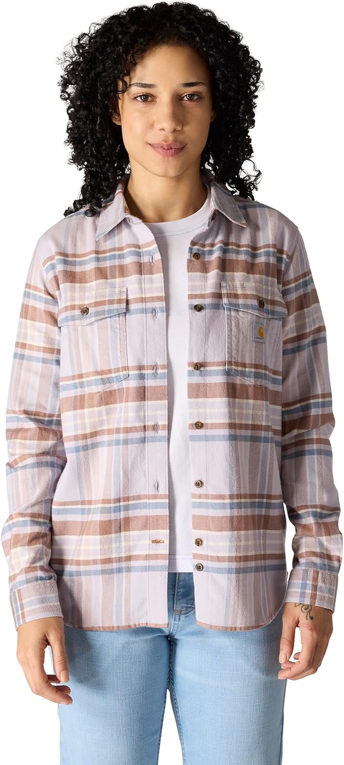 

Carhartt женская футболка Relaxed Fit в клетку из серии Tencel Fiber, Mica
