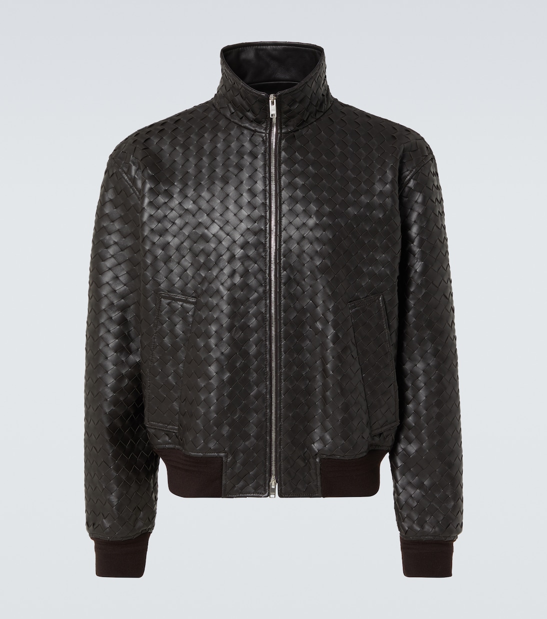 

Кожаный блузон Intrecciato Bottega Veneta, Fondant