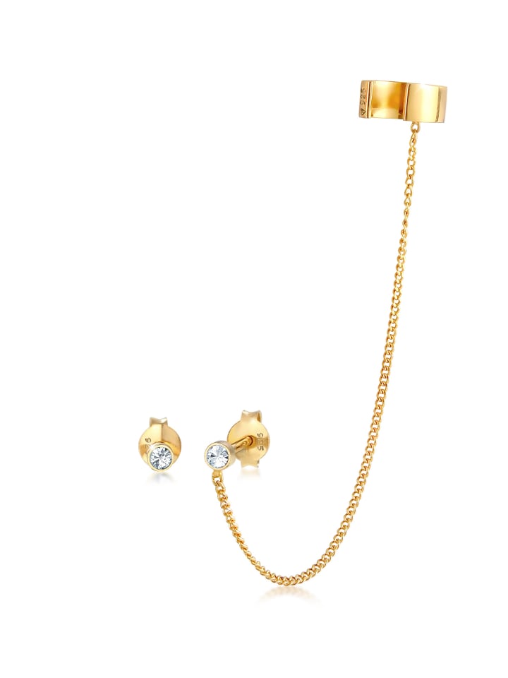 

Elli Серьги из серебра 925 пробы с золотым покрытием