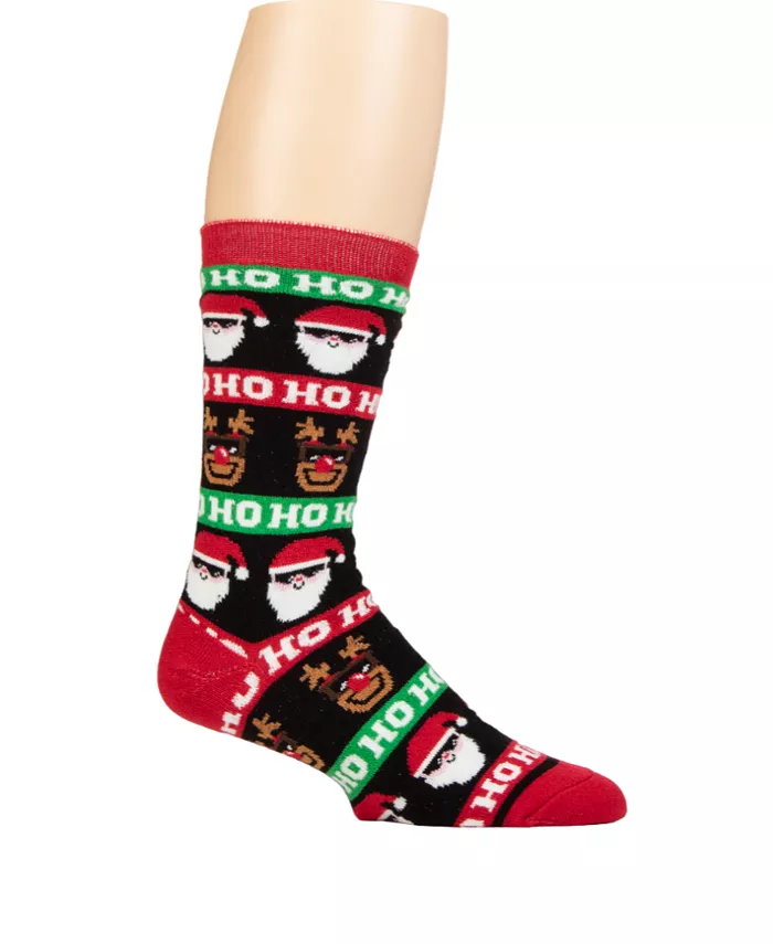 

Мужские ультралегкие носки Eddie Festive Santa Crew Heat Holders, черный