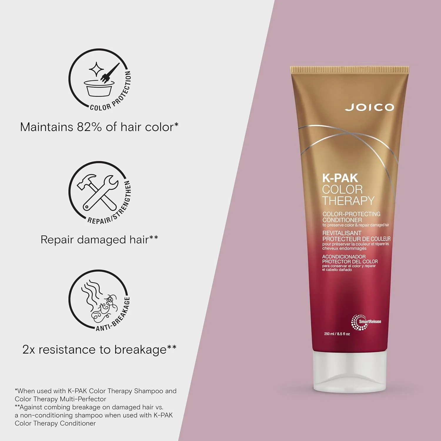 Joico K-PAK Color Therapy набор для защиты цвета волос, с кератином и аргановым маслом — фото 4