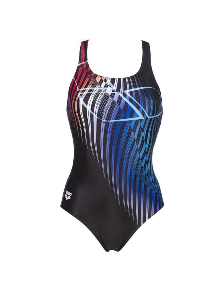 

Купальник Arena Badeanzug W Optical Waves Swim Pro, черный