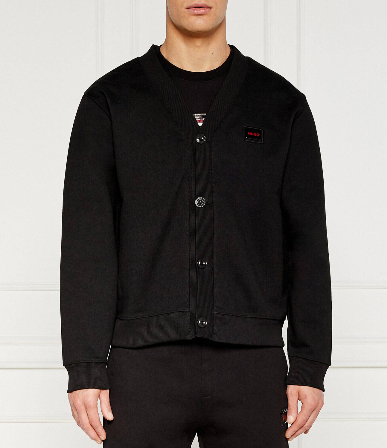 

Свитер HUGO Dacardigo Regular Fit, черный