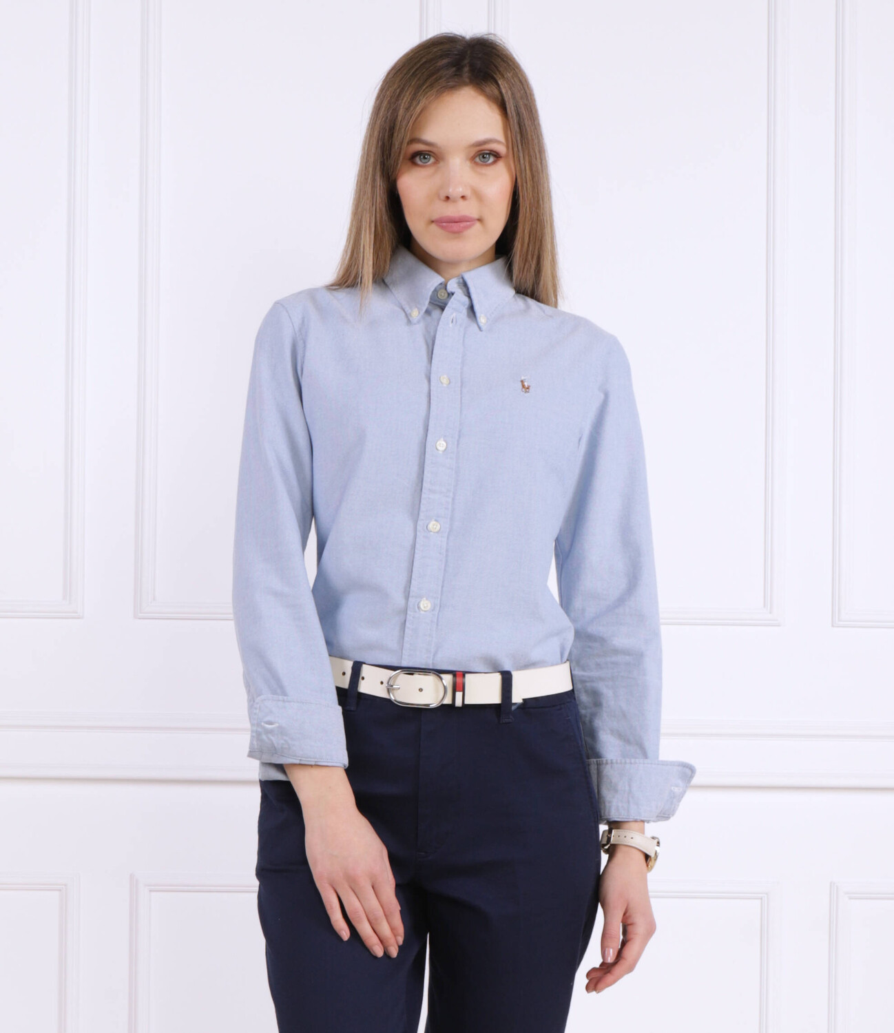 Рубашка POLO RALPH LAUREN Harper Regular Fit, небесно-голубой — фото 3
