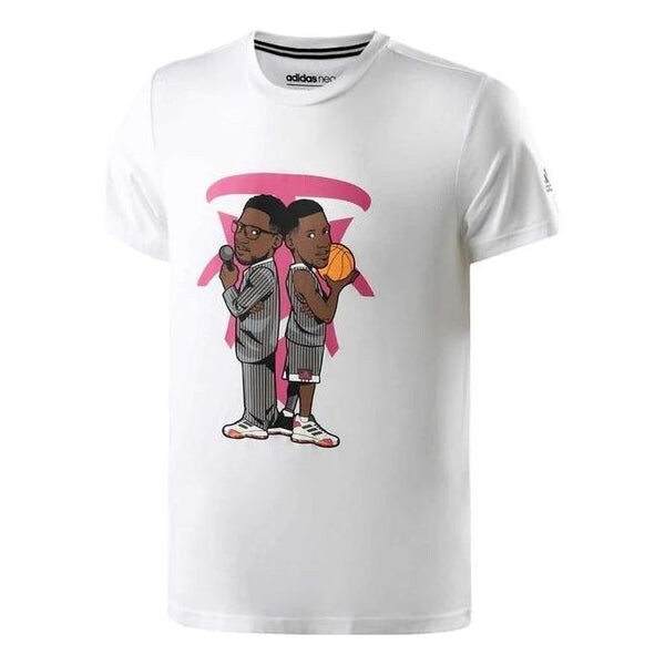 

Футболка adidas TMAC GEEK UP Tee 'White Multi-Color', белый