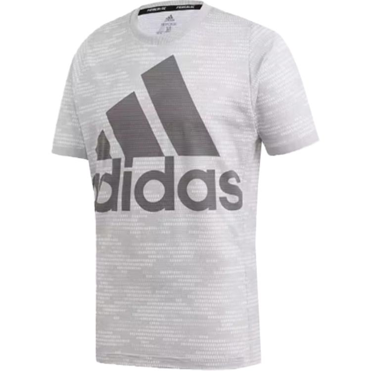 Мужская серая футболка Adidas Tennis — фото 2