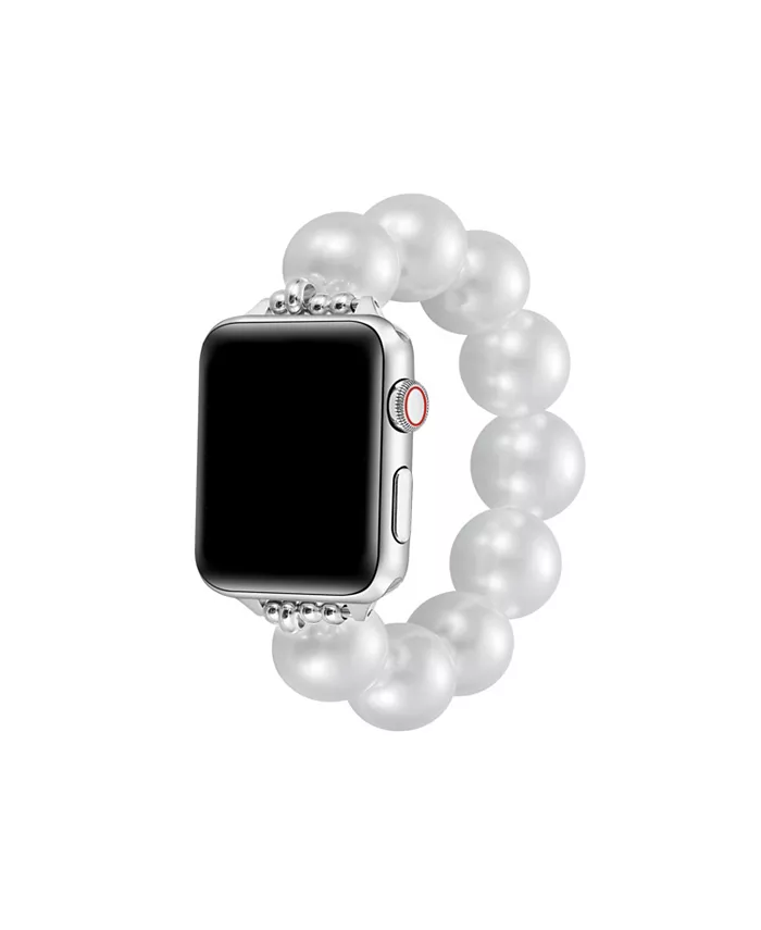 

Фиолетовый браслет с искусственным жемчугом для Apple Watch 40, 41, 42 мм Posh Tech, белый
