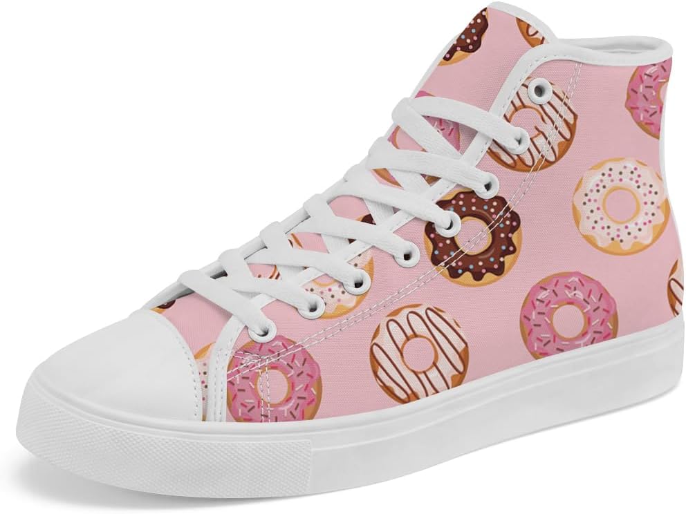 

Кеды Chebing Donuts High Top Canvas для мужчин и женщин, розовый