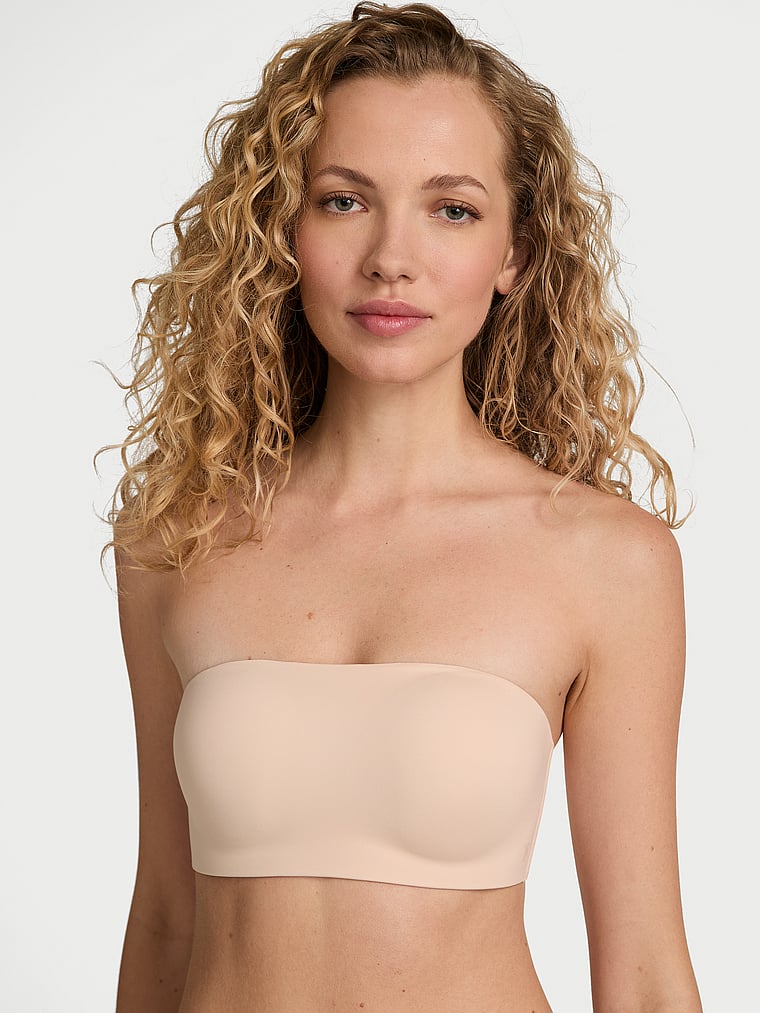 

Невидимый бюстгальтер без бретелек с косточками пуш-ап от Victoria's Secret Perfect Comfort Victoria'S Secret Bare, цвет smooth marzipan