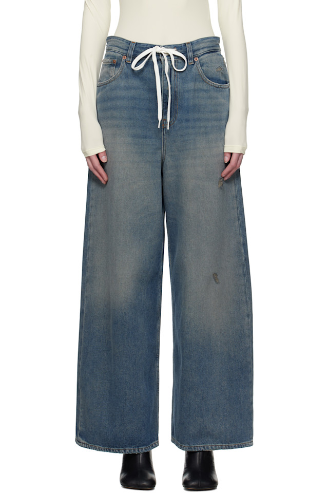 

Джинсы на шнурке Mm6 Maison Margiela, мультиколор