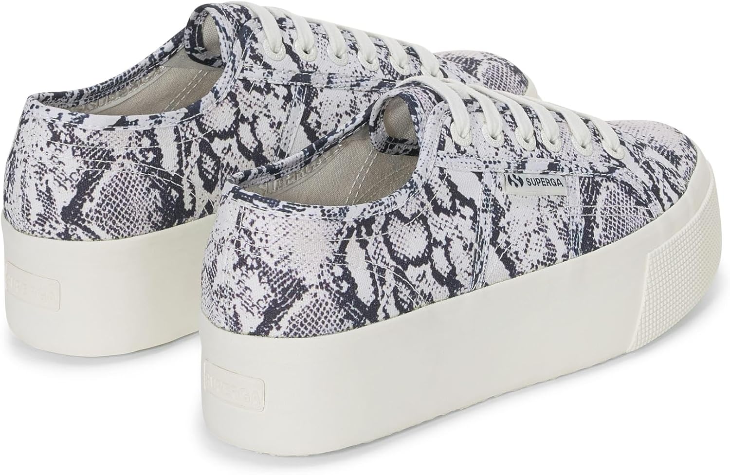 Кроссовки Superga Unisex-Adult 2790 Print, белый/слоновая кость/темно-синий — фото 3