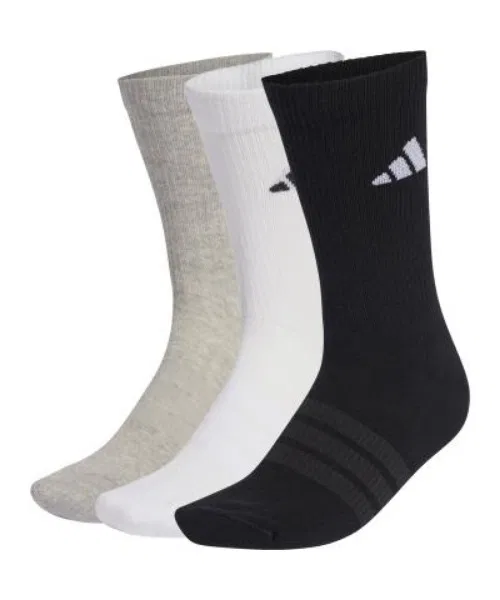 Носки спортивные Adidas ESS 3 пары, белый/серый/черный