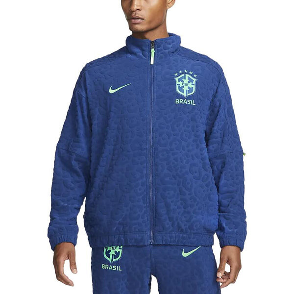 Куртка Nike French Terry Football Tracksuit Jacket, синий — фото 4