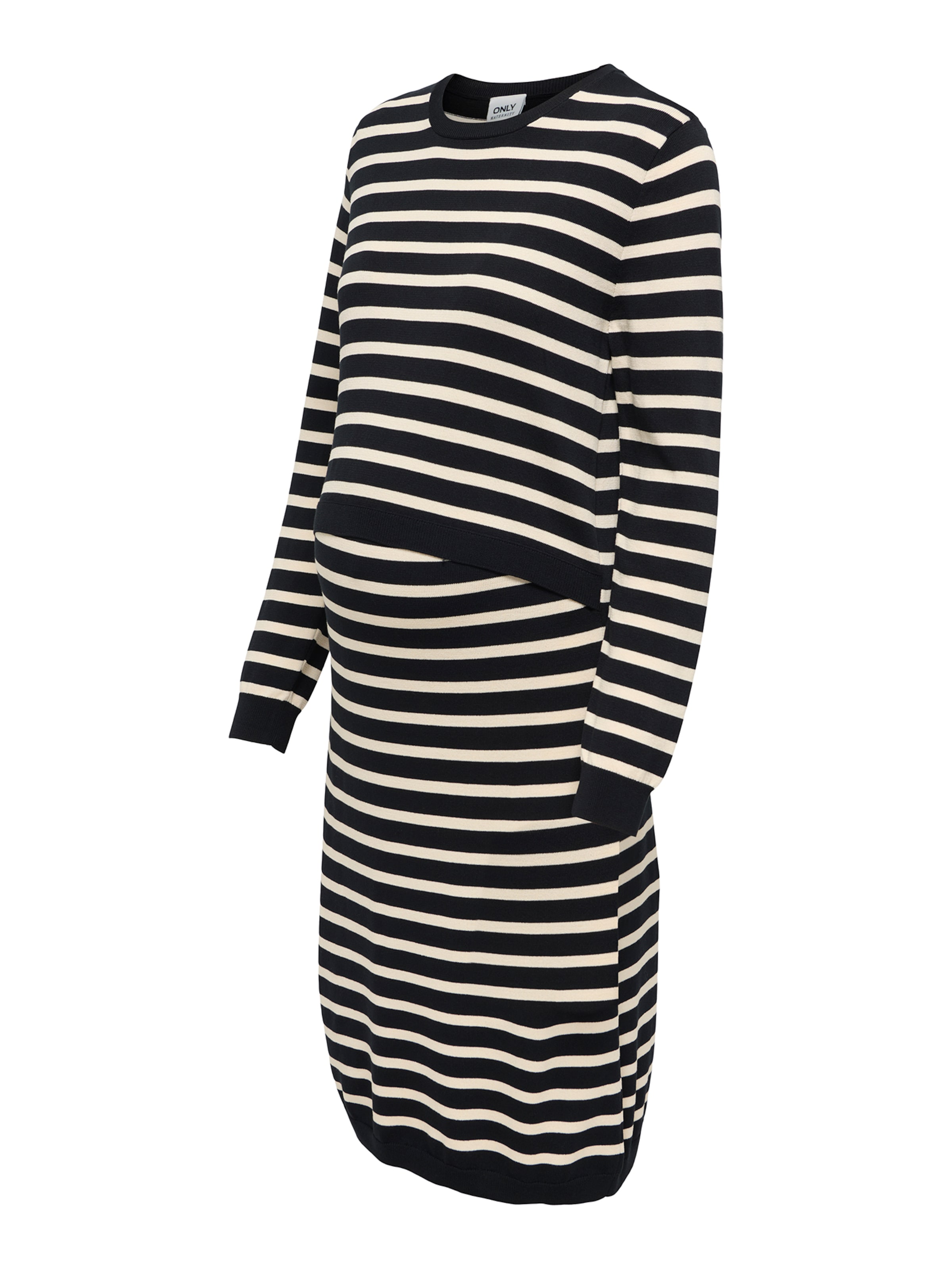 

Only Maternity Вязаное платье 'OLMFari' в черном цвете