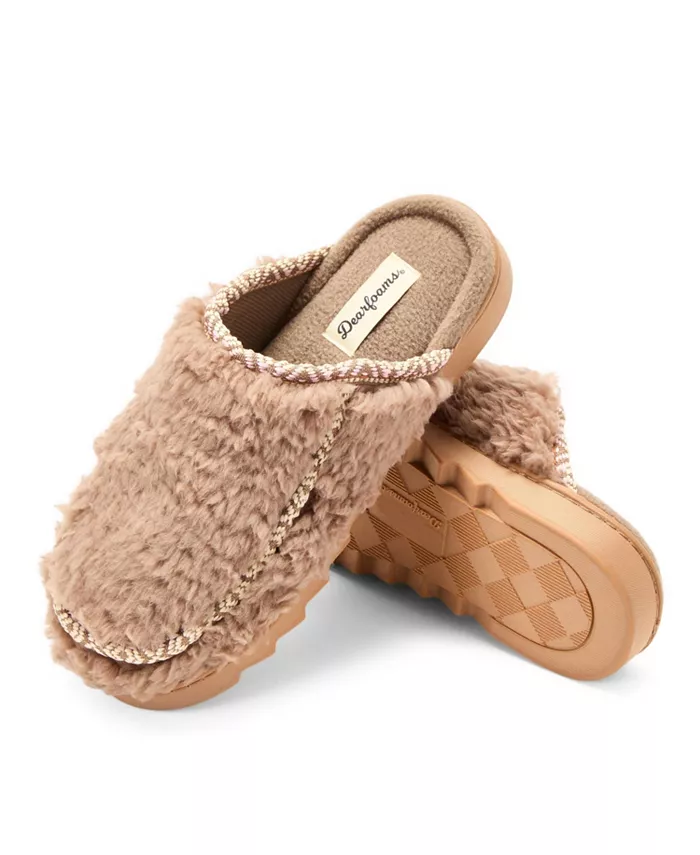 Женские тапочки Raven Teddy Scuff Dearfoams, загар/бежевый — фото 3