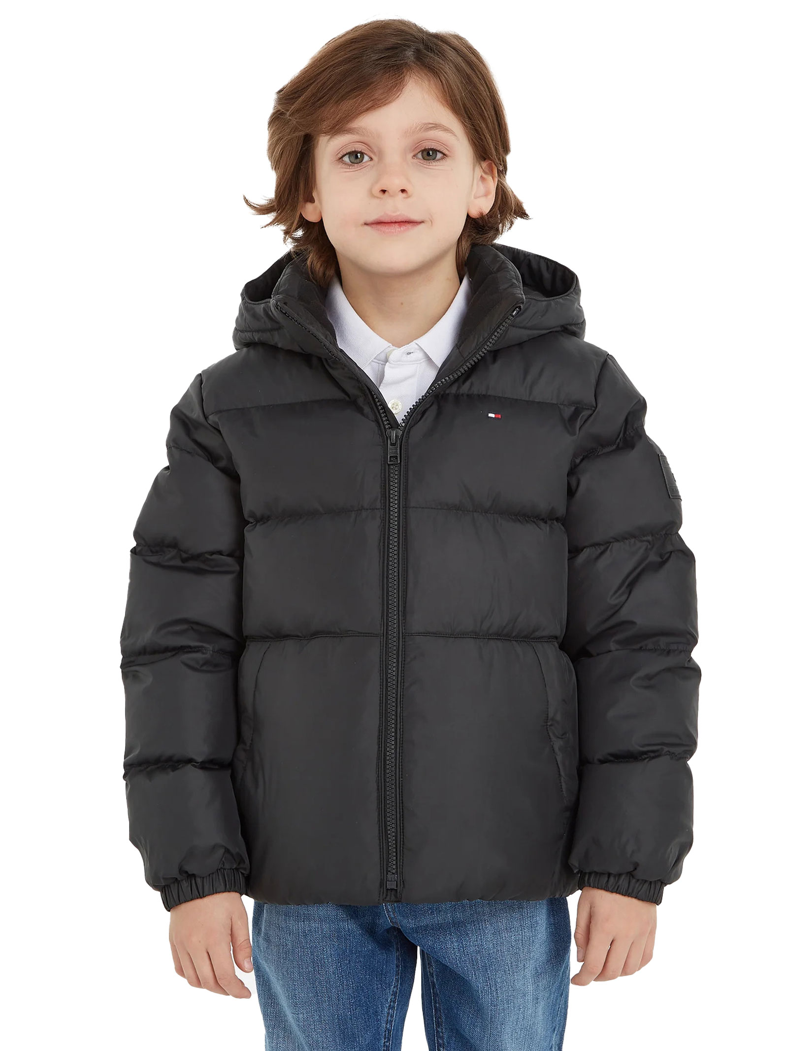 

Пуховик hilfiger piumino essential Tommy, черный