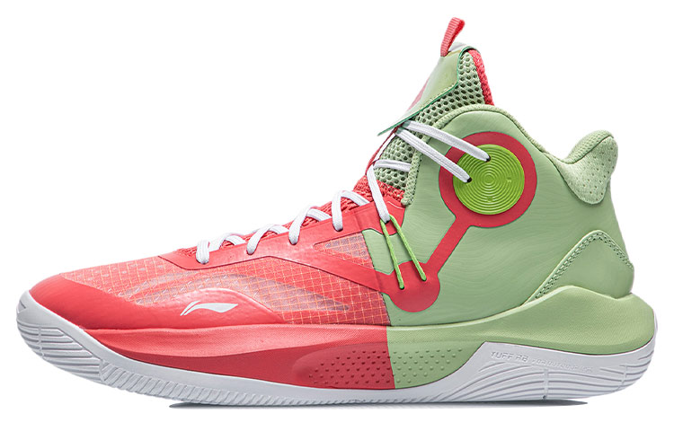 

Кроссовки Li Ning Lining Sonic TD Basketball, зеленый/розовый