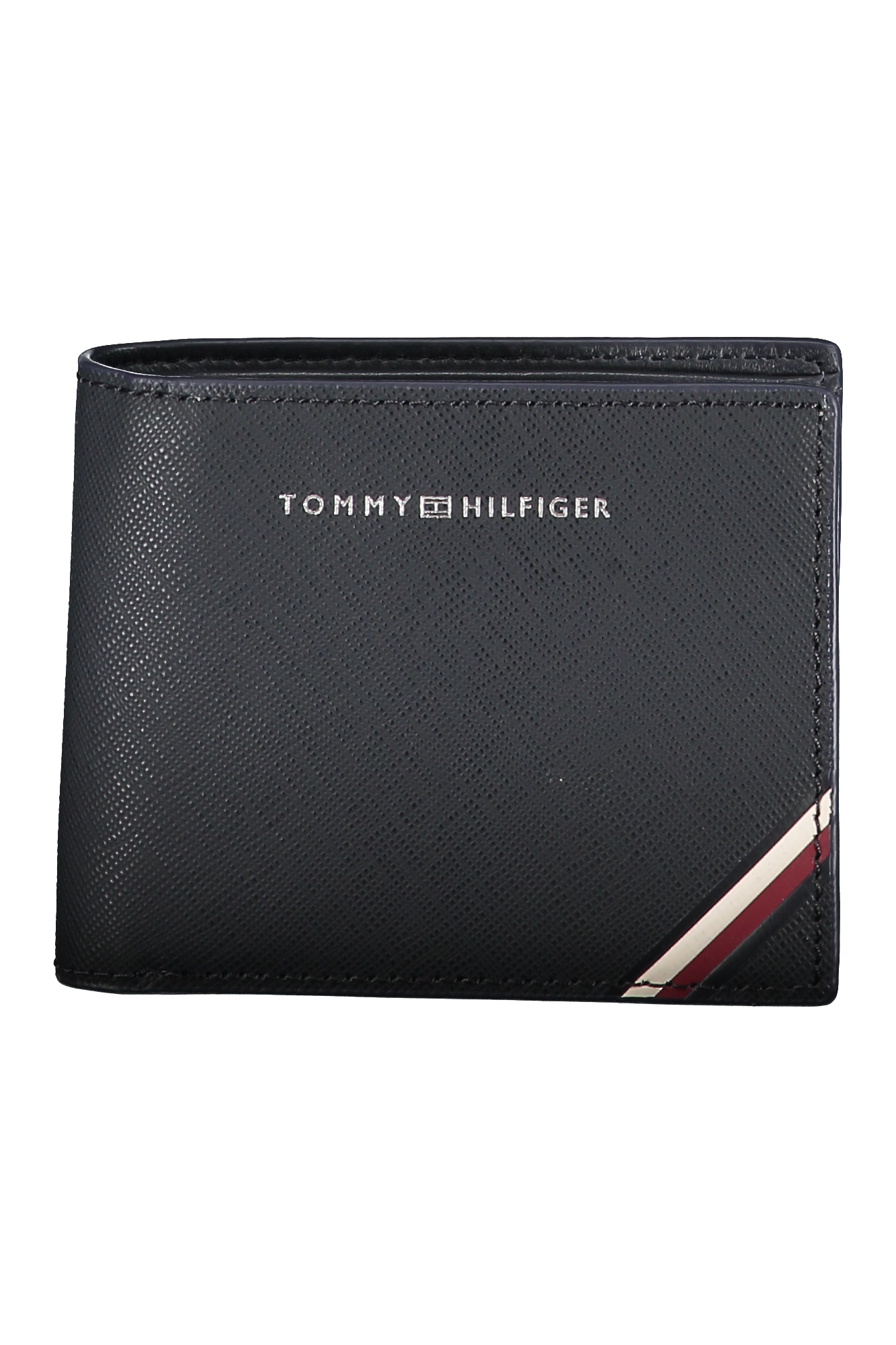 

Кошелек мужской Tommy Hilfiger портмоне кожаное с полосками, синий