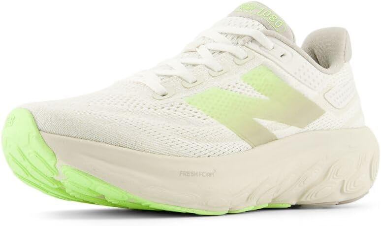 

Кроссовки для бега New Balance Mens Fresh Foam X 1080 V13, Moonrock/Bleached Lime Glo/Sea Salt