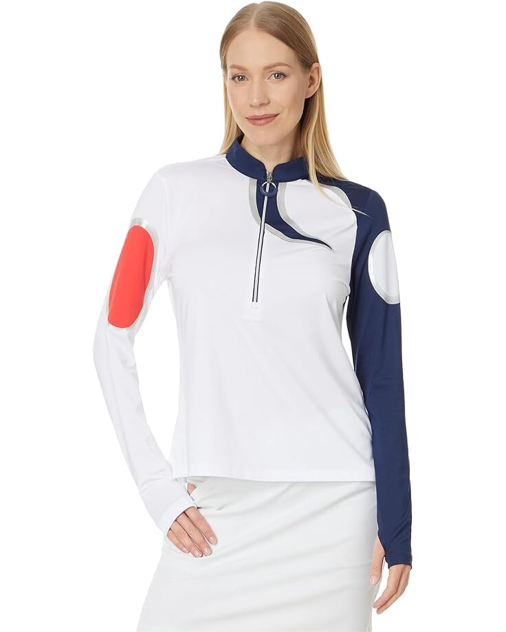 

Пуловер Jamie Sadock 1/4 Zip Pullover, цвет Moonlit