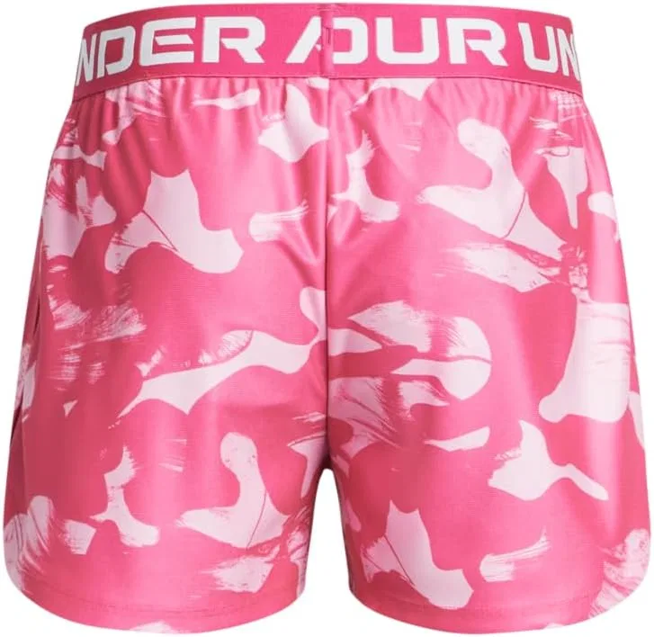 Детские шорты Under Armour Play Up с принтом, (640) Stellar Pink//White — фото 2