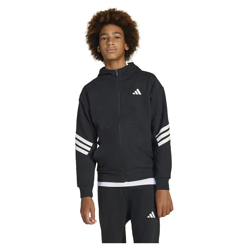 

Толстовка adidas Future Icons 3 Stripes full zip, черный