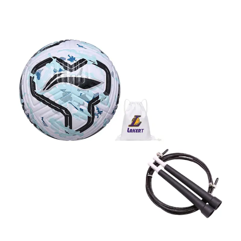 

LINING Размер 5 футбольный мяч TPU бесшовный термосклеивание Unisex белый черный синий