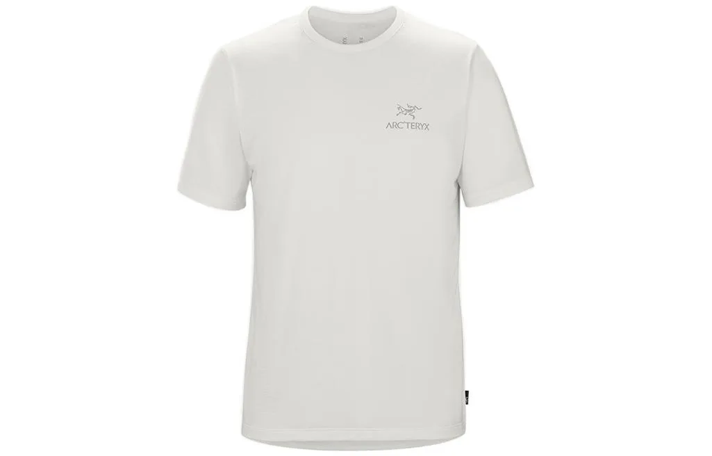 Футболка Emblem с круглым вырезом, прямая посадка Arcteryx, Ivory White/White Light — фото 3