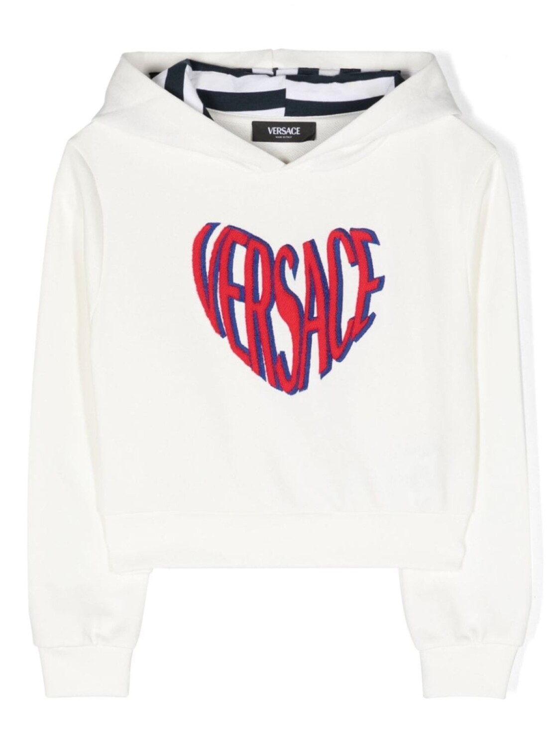 

Versace Kids худи с вышитым логотипом, белый