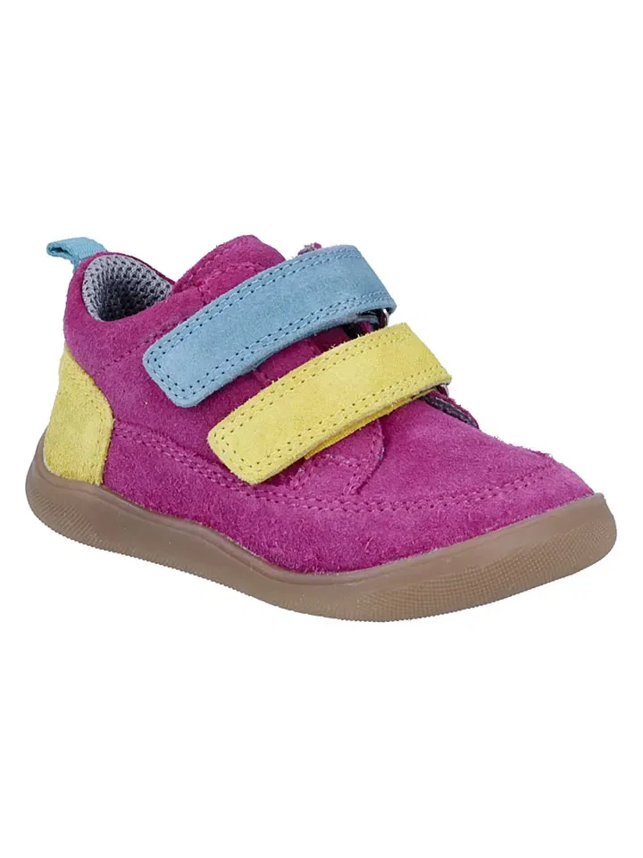Сникерсы низкие с липучкой, Richter Shoes, розовый