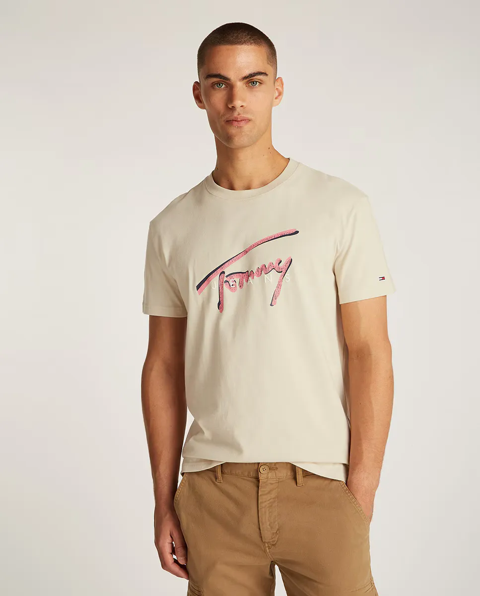 

Мужская футболка с короткими рукавами обычного кроя Tommy Jeans, жёлтый