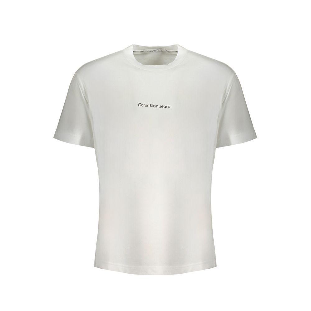 

Белая хлопковая футболка Calvin Klein