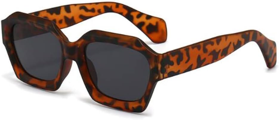 

Солнцезащитные очки с квадратной оправой и вогнутой формой, мужские и женские, с защитой от УФ-излучения. Солнцезащитные очки с солнцезащитным козырьком star shop, Bean Tea Frame Black Brey Slice